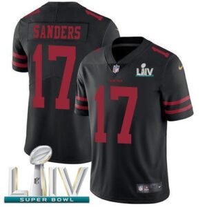 Nike San Francisco 49ers #17 Emmanuel Sanders Black Super Bowl LIV 2020 Alternate Stitched NFL Vapor Untouchable Limited Jersey