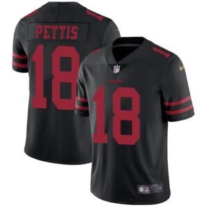 Nike San Francisco 49ers #18 Dante Pettis Black Alternate Stitched NFL Vapor Untouchable Limited Jersey