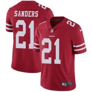 Nike San Francisco 49ers #21 Deion Sanders Red Team Color Stitched NFL Vapor Untouchable Limited Jersey