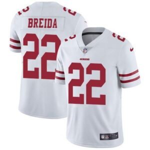 Nike San Francisco 49ers #22 Matt Breida White Stitched NFL Vapor Untouchable Limited Jersey