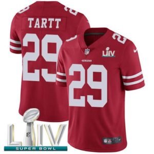 Nike San Francisco 49ers #29 Jaquiski Tartt Red Super Bowl LIV 2020 Team Color Stitched NFL Vapor Untouchable Limited Jersey