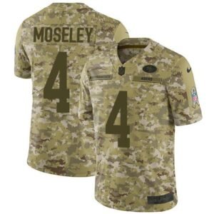 Nike San Francisco 49ers #4 Emmanuel Moseley Camo Stitched NFL Limited 2018 Salute To Service Jersey