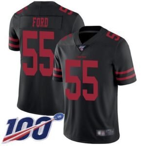 Nike San Francisco 49ers #55 Dee Ford Black Alternate Stitched NFL 100th Season Vapor Limited Jersey