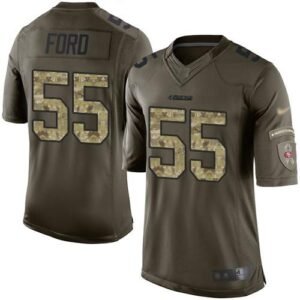 Nike San Francisco 49ers #55 Dee Ford Green Stitched NFL Limited 2015 Salute To Service Jersey