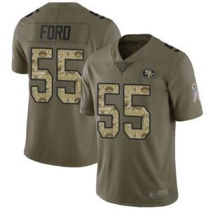 Nike San Francisco 49ers #55 Dee Ford Olive/Camo Stitched NFL Limited 2017 Salute To Service Jersey