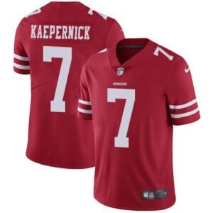 Nike San Francisco 49ers #7 Colin Kaepernick Red Team Color Stitched NFL Vapor Untouchable Limited Jersey