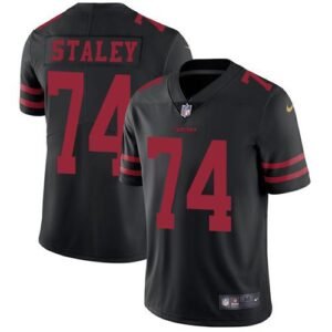 Nike San Francisco 49ers #74 Joe Staley Black Alternate Stitched NFL Vapor Untouchable Limited Jersey