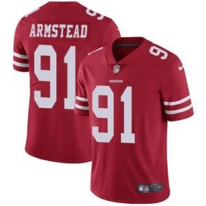 Nike San Francisco 49ers #91 Arik Armstead Red Team Color Stitched NFL Vapor Untouchable Limited Jersey