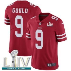 Nike San Francisco 49ers #9 Robbie Gould Red Super Bowl LIV 2020 Team Color Stitched NFL Vapor Untouchable Limited Jersey