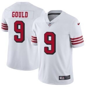 Nike San Francisco 49ers #9 Robbie Gould White Rush Stitched NFL Vapor Untouchable Limited Jersey