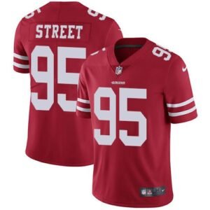 Nike San Francisco 49ers #95 Kentavius Street Red Team Color Stitched NFL Vapor Untouchable Limited Jersey