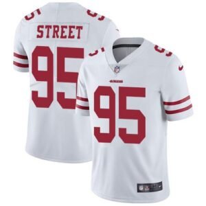 Nike San Francisco 49ers #95 Kentavius Street White Stitched NFL Vapor Untouchable Limited Jersey