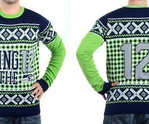 Nike Seahawks #12 Fan Ugly Sweater