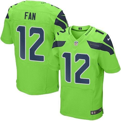 Nike Seahawks #12 Fan Green Stitched NFL Elite Rush Jersey