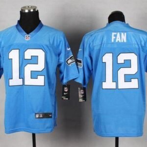 Nike Seahawks #12 Fan Light Blue Stitched NFL Elite Jersey
