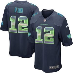 Nike Seahawks #12 Fan Steel Blue Team Color Stitched NFL Limited Strobe Jersey