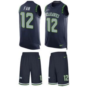 Nike Seahawks #12 Fan Steel Blue Team Color Stitched NFL Limited Tank Top Suit Jersey