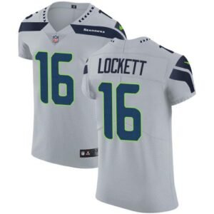Nike Seahawks #16 Tyler Lockett Grey Alternate Stitched NFL Vapor Untouchable Elite Jersey