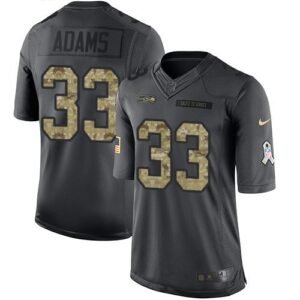 Nike Seahawks #33 Jamal Adams Black Stitched NFL Limited 2016 Salute To Service Jersey