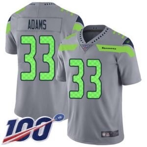 Nike Seahawks #33 Jamal Adams Gray Stitched NFL Limited Inverted Legend 100th Season Jersey