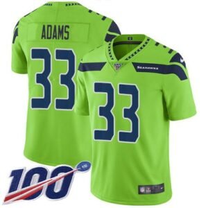 Nike Seahawks #33 Jamal Adams Green Stitched NFL Limited Rush 100th Season Jersey