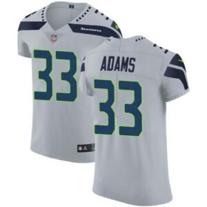 Nike Seahawks #33 Jamal Adams Grey Alternate Stitched NFL New Elite Jersey
