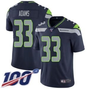 Nike Seahawks #33 Jamal Adams Steel Blue Team Color Stitched NFL 100th Season Vapor Untouchable Limited Jersey