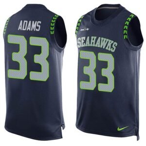 Nike Seahawks #33 Jamal Adams Steel Blue Team Color Stitched NFL Limited Tank Top Jersey