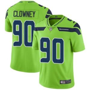 Nike Seattle Seahawks #90 Jadeveon Clowney Green Stitched NFL Limited Rush Jersey