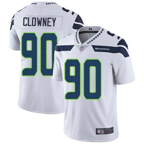 Nike Seattle Seahawks #90 Jadeveon Clowney White Stitched NFL Vapor Untouchable Limited Jersey