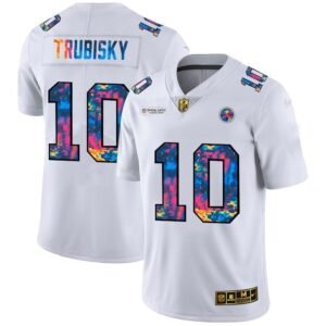 Nike Steelers #10 Mitchell Trubisky White Nike Multi-Color 2020 NFL Crucial Catch Limited NFL Jersey