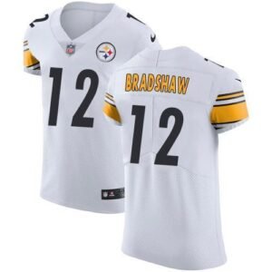 Nike Steelers #12 Terry Bradshaw White Stitched NFL Vapor Untouchable Elite Jersey
