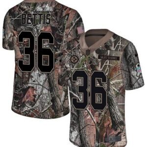 Nike Steelers #36 Jerome Bettis Camo Stitched NFL Limited Rush Realtree Jersey
