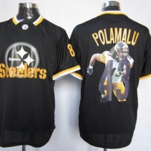 Nike Steelers #43 Troy Polamalu Black NFL Game All Star Fashion Jersey