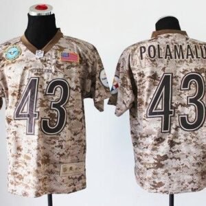 Nike Steelers #43 Troy Polamalu Camo Stitched NFL New Elite USMC Jersey