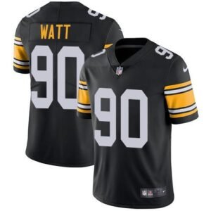 Nike Steelers #90 T. J. Watt Black Alternate Stitched NFL Vapor Untouchable Limited Jersey