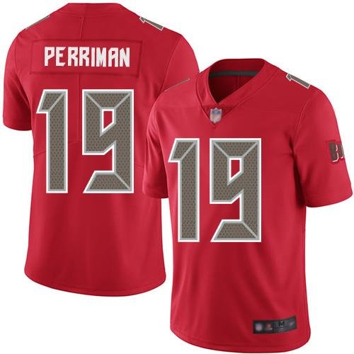 Nike Tampa Bay Buccaneers #19 Breshad Perriman Red Stitched NFL Limited Rush Jersey
