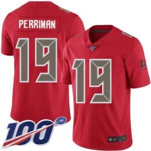 Nike Tampa Bay Buccaneers #19 Breshad Perriman Red Stitched NFL Limited Rush 100th Season Jersey