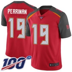 Nike Tampa Bay Buccaneers #19 Breshad Perriman Red Team Color Stitched NFL 100th Season Vapor Limited Jersey