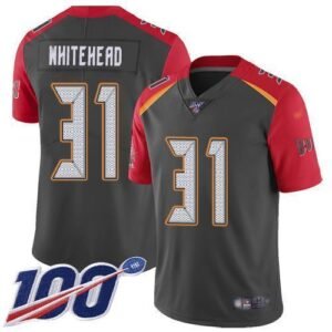 Nike Tampa Bay Buccaneers #31 Jordan Whitehead Gray Stitched NFL Limited Inverted Legend 100th Season Jersey