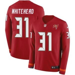 Nike Tampa Bay Buccaneers #31 Jordan Whitehead Red Team Color Stitched NFL Limited Therma Long Sleeve Jersey