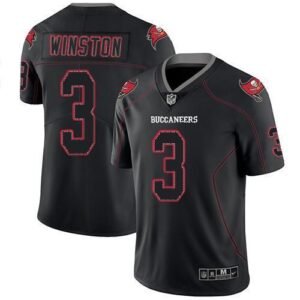 Nike Tampa Bay Buccaneers #3 Jameis Winston Lights Out Black Stitched NFL Limited Rush Jersey