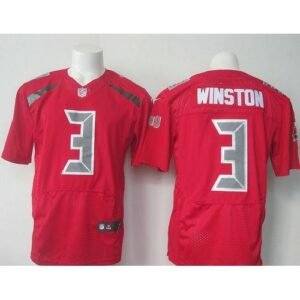 Nike Tampa Bay Buccaneers #3 Jameis Winston Red Stitched Rush Jersey