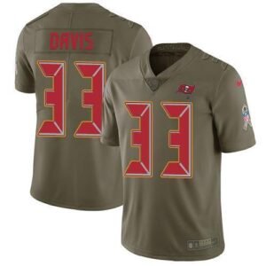 Nike Tampa Bay Buccaneers #33 Carlton Davis III Olive Stitched NFL Limited 2017 Salute to Service Jersey