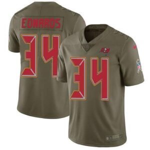 Nike Tampa Bay Buccaneers #34 Mike Edwards Olive Stitched NFL Limited 2017 Salute To Service Jersey