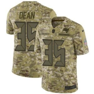 Nike Tampa Bay Buccaneers #35 Jamel Dean Camo Stitched NFL Limited 2018 Salute To Service Jersey