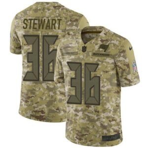 Nike Tampa Bay Buccaneers #36 M.J. Stewart Camo Stitched NFL Limited 2018 Salute To Service Jersey