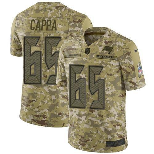 Nike Tampa Bay Buccaneers #65 Alex Cappa Camo Stitched NFL Limited 2018 Salute To Service Jersey