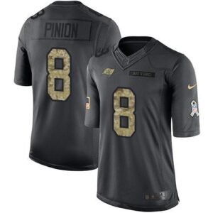 Nike Tampa Bay Buccaneers #8 Bradley Pinion Black Stitched NFL Limited 2016 Salute to Service Jersey