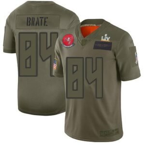 Nike Tampa Bay Buccaneers #84 Cameron Brate Camo Super Bowl LV Bound Stitched NFL Limited 2019 Salute To Service Jersey